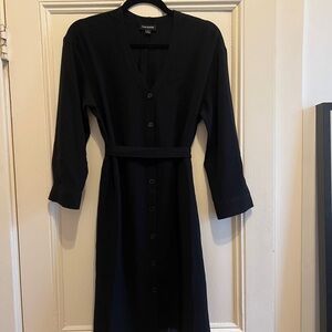 Frank & Oak Black Sleeve Dress